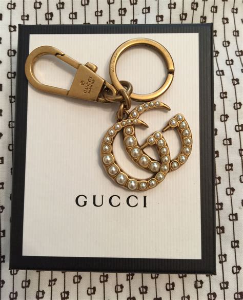 car key holder gucci|Gucci keychain vintage.